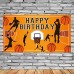 Yunahoo Basketball Themed Party Banner - Basketball Sport Baby Shower Birthday Party Supplies Photo Booth Prop Wall Decorations Indoor/Outdoor(70